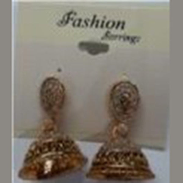 Infinity Jewels Gold Plated Jhumki Earrings