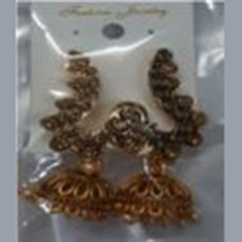 Infinity Jewels Gold Plated Jhumki Earrings