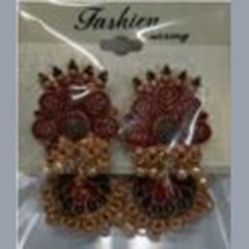 Infinity Jewels Gold Plated Jhumki Earrings