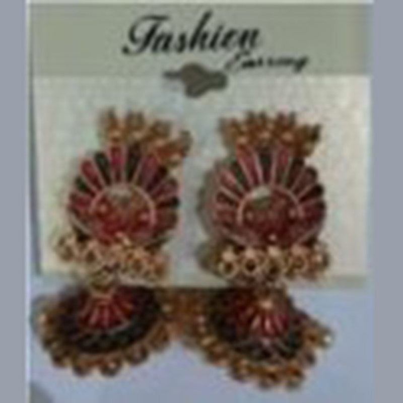 Infinity Jewels Gold Plated Jhumki Earrings