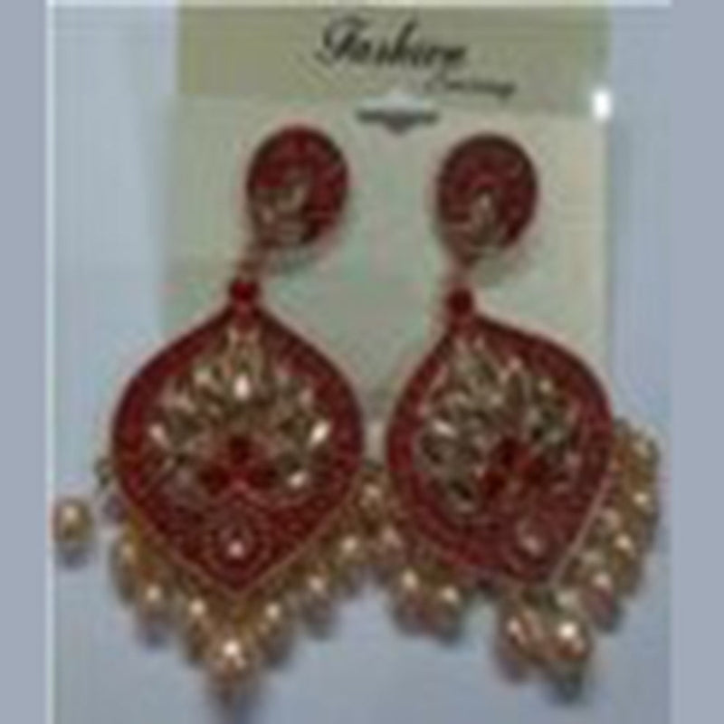 Infinity Jewels Gold Plated Dangler Earrings