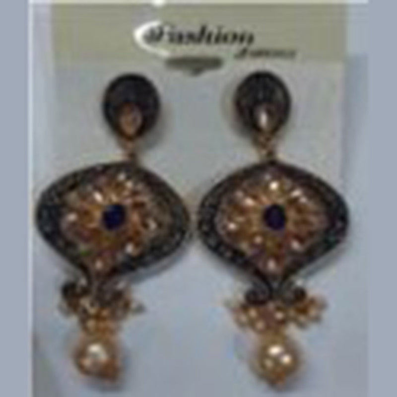 Infinity Jewels Gold Plated Dangler Earrings