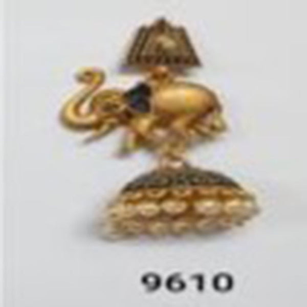 Infinity Jewels Elephant Jhumki Earrings