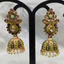 Infinity Jewels Gold Plated Austrian Stone Jhumki Earrings