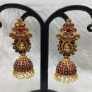 Infinity Jewels Gold Plated Austrian Stone Jhumki Earrings