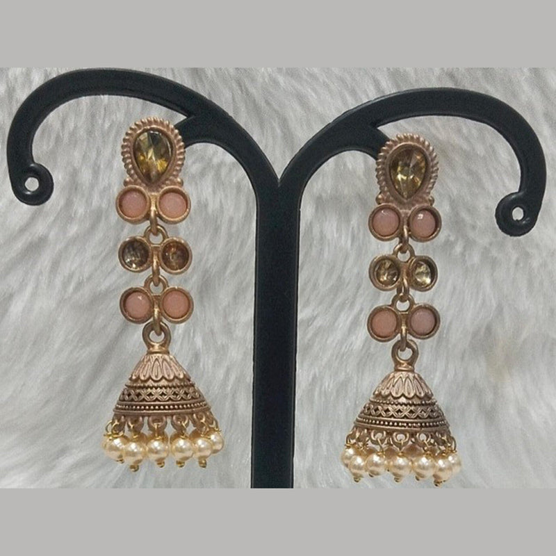 Infinity Jewels Gold Plated Jhumki Earrings