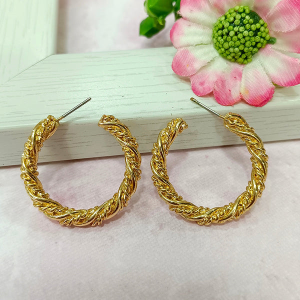 Infinity Jewels Gold Plated Hypoallergenic Nickel Free Hoop Earrings