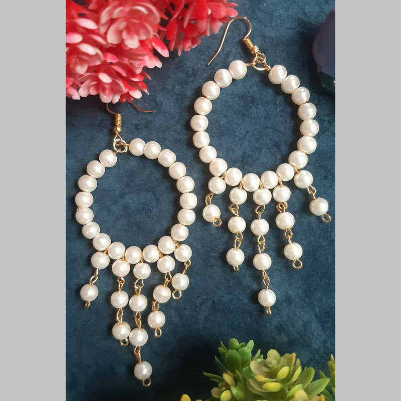 Shrijicreation Handmade Pearl Dangler Earrings