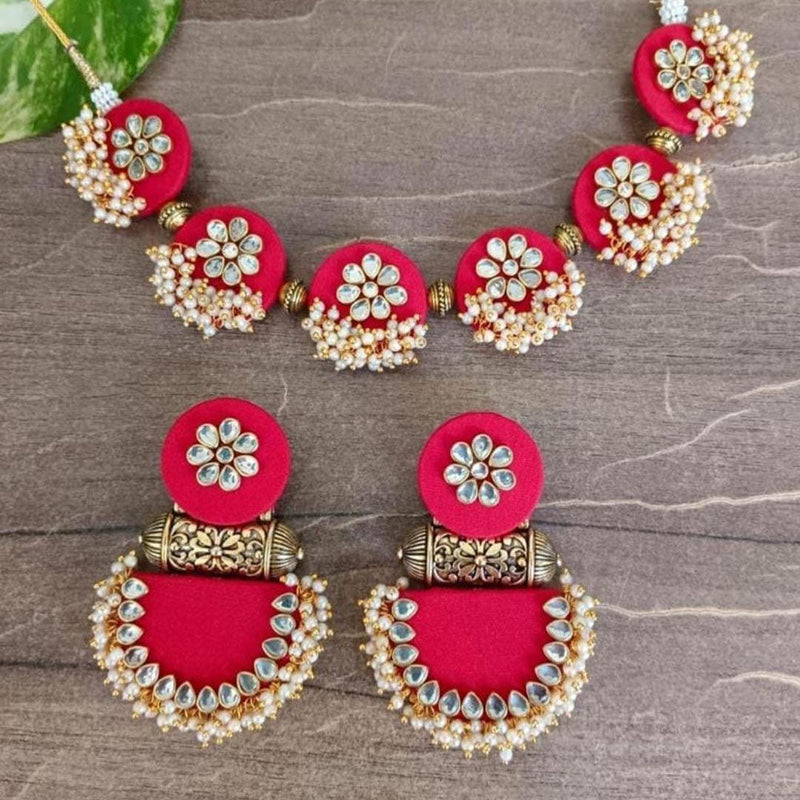 Shrijicreation Handmade Gold Plated Necklace Set