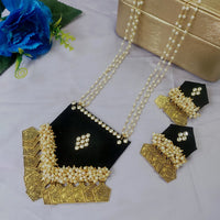 Shrijicreation Gold Plated Handmade Pearl Necklace Set