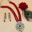 Palak Art Gold Plated Crystal Stone Necklace Set