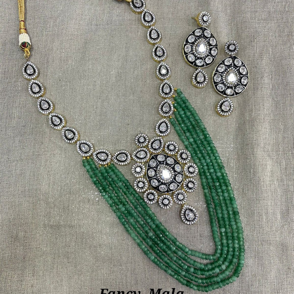 Jyoti Arts Gold Plated Beads Long Necklace Set