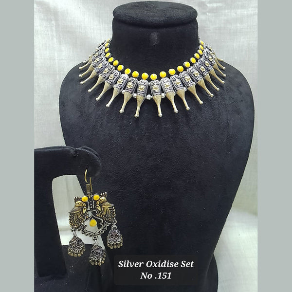 Jyoti Arts Oxidised Plated Necklace Set