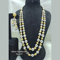 Jyoti Arts 2 Tone Plated Long Necklace Set