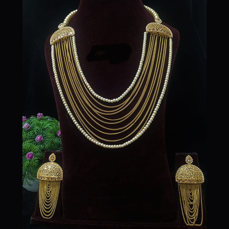 Shubham Creations Gold Plated Necklace Set