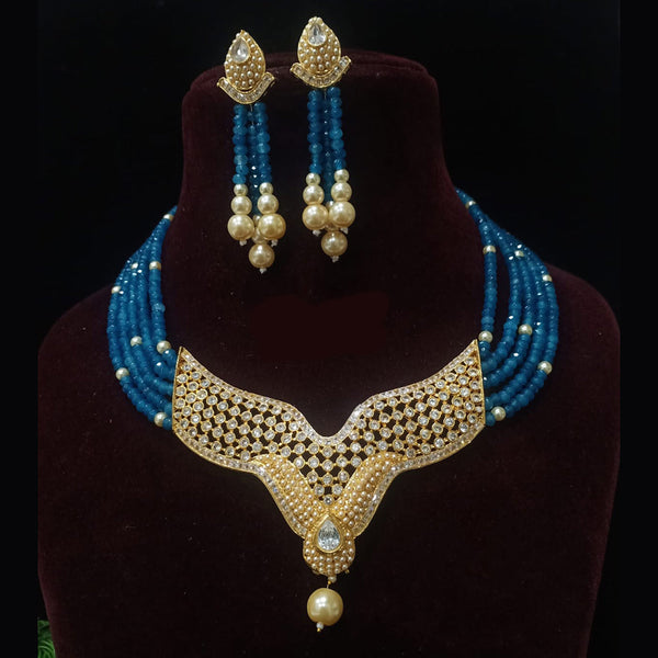 Shubham Creations Gold Plated Necklace Set