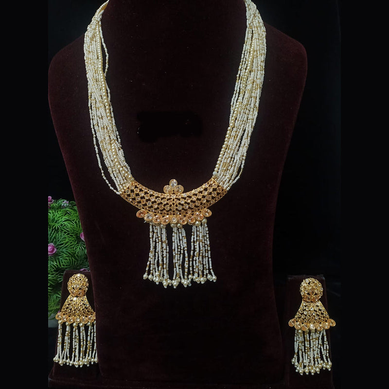 Shubham Creations Gold Plated Necklace Set