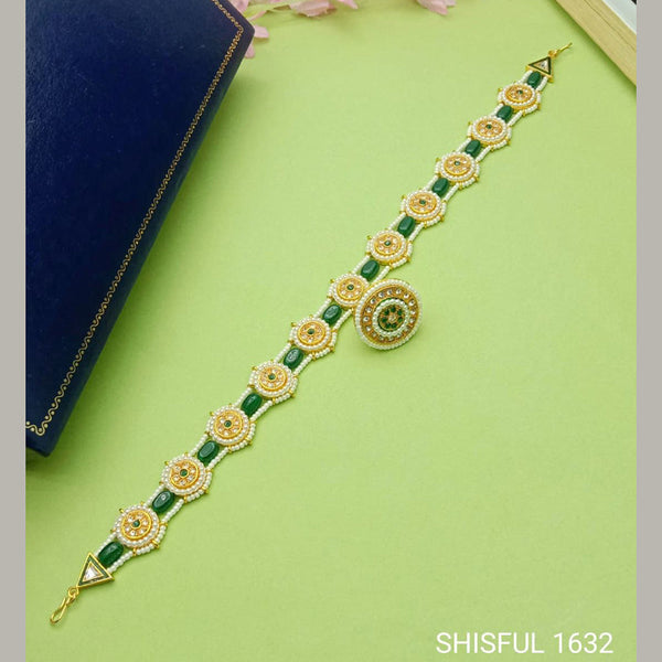 S.P Jewellery Gold Plated Pearl  Sheeshphool