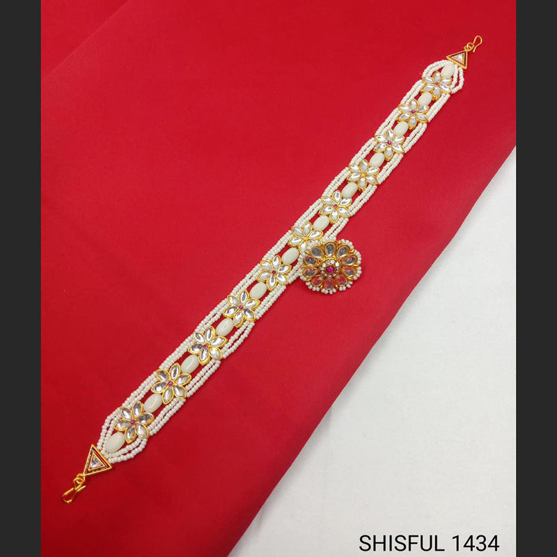 S.P Jewellery Gold Plated Kundan  Sheeshphool