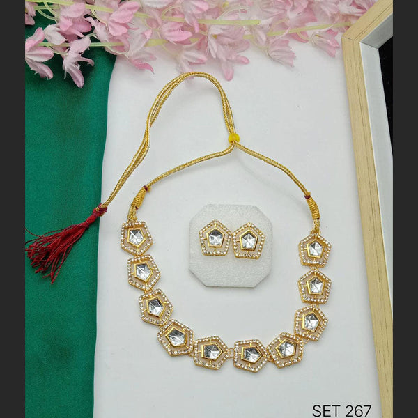 S.P Jewellery  Gold Plated Kundan  Necklace Set