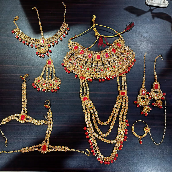 Kumavat Jewels Designer LCT Kundan Bridal Jewellery Set
