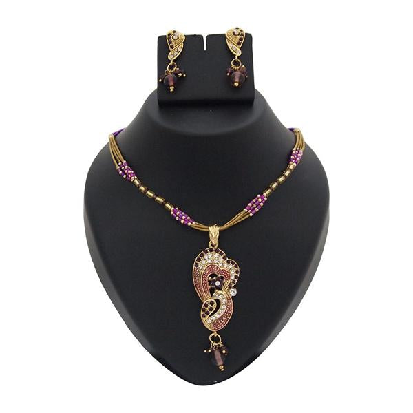 The99Jewel Austrian Stone Gold Plated Necklace Set - 1200123