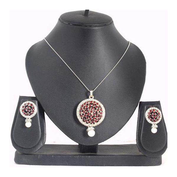 The99Jewel Silver Plated Austrian Stone Pendant Set - 1200408