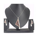 The99Jewel Austrian Stone Silver Plated Pendant Set - 1200418