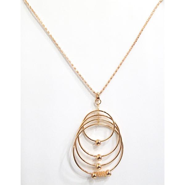 Kriaa Gold Plated Chain Pendant - 1200705