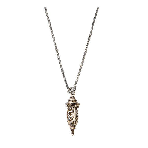 Urthn Rhodium Plated Chain Pendant - 1200718