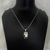 Urthn Antique Gold Plated Owl Shaped Chain Pendant