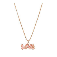 Urthn Black Love Gold Plated Chain Pendant - 1200831