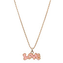 Urthn Black Love Gold Plated Chain Pendant - 1200831