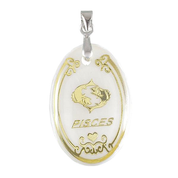 Tip Top Fashions Pisces Oval Shape Pendant - 1201311