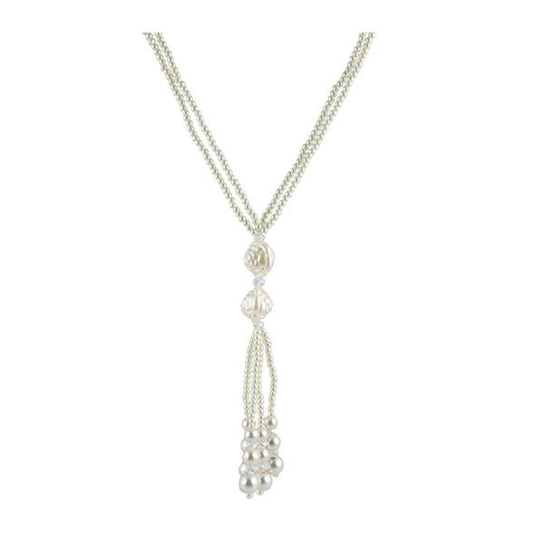The99Jewel White Pearl Necklace - 1201619