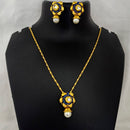 Kriaa Austrian Stone Gold Plated Pendant Set