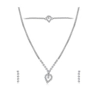 Eugenia Austrian Stone Silver Plated Necklaces Set