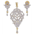 Morini Gold Plated AD Stone Pendant Set