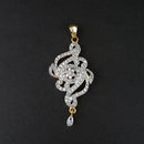 Kriaa AD Stone Gold Plated Pendant - 1202157