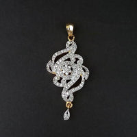 Kriaa AD Stone Gold Plated Pendant - 1202157