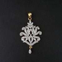 Kriaa AD Stone Gold Plated Pendant - 1202162