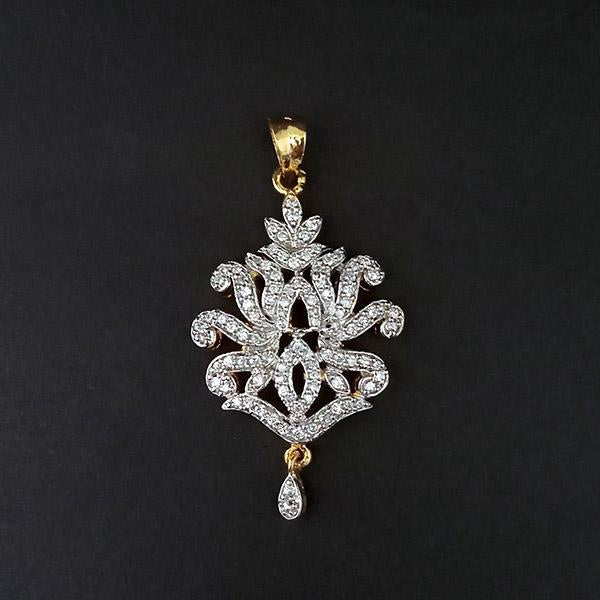 Kriaa AD Stone Gold Plated Pendant - 1202162
