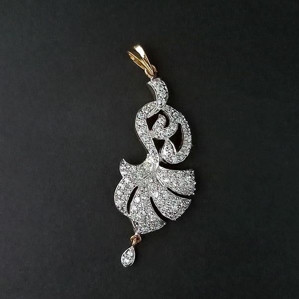 Kriaa AD Stone Gold Plated Pendant - 1202165