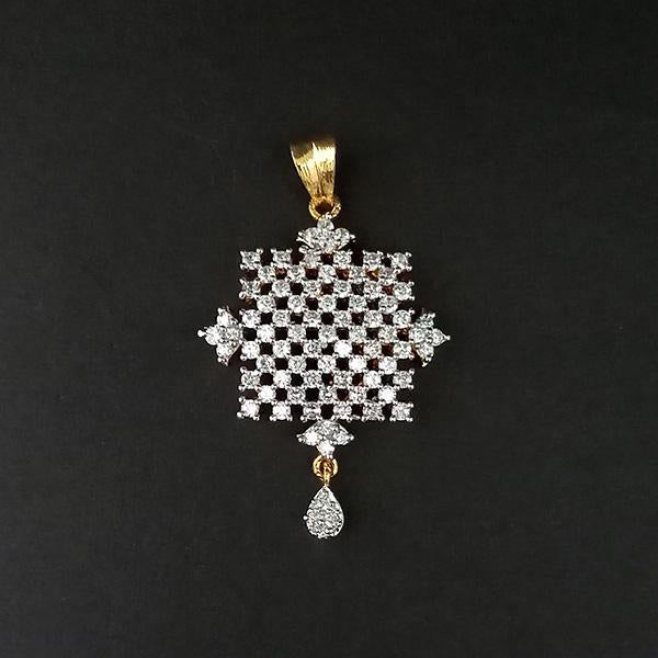 Kriaa AD Stone Gold Plated Pendant - 1202168