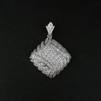 Kriaa AD Stone Rhodium Plated Pendant - 1202181