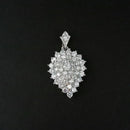 Kriaa AD Stone Rhodium Plated Pendant - 1202188