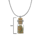 Urthn Multi Stone Silver Plated Glass Chain Pandent - 1202427A