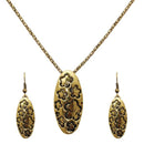 Regina Shaped Gold Plated Pendant Sets
