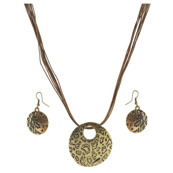 Urthn Gold Plated Pendant Set - 1202703