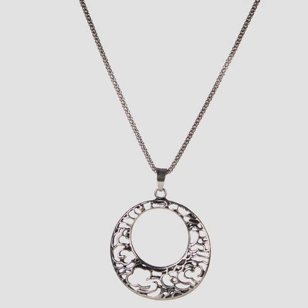 Urthn Rhodium Plated Chain Pendant - 1203002